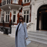London Duster Coat in Powder Pink
