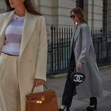 London Duster Coat in Italian Grey