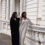 The Kensington Cable Knit Dress in Ecru