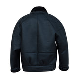 TIMOTHY Shearling Leather Jacket in Noir