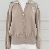 St Tropez Cardigan with Shell and Metal Buttons SAMPLE