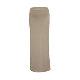 The Auri Maxi Skirt in Sandy Beige