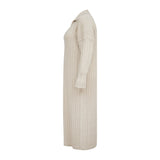 The Kensington Cable Knit Dress in Ecru