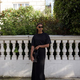 The Auri Maxi Skirt in Black