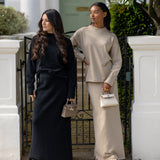 The Auri Maxi Skirt in Black