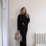 The Auri Maxi Skirt in Black