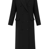London Duster Coat in Onyx Black