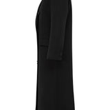 London Duster Coat in Onyx Black