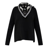 Coco Sweater with Bandana in Noir