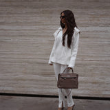 Coco Sweater with Bandana in Milk White