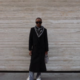 London Duster Coat in Onyx Black