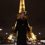 London Duster Coat in Onyx Black