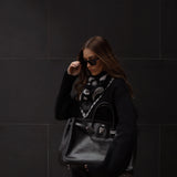 Coco Sweater with Bandana in Noir