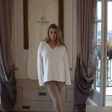Coco Sweater with Bandana in Milk White