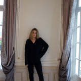 Coco Sweater with Bandana in Noir