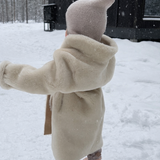 KIDS MAYFAIR Shearling Reversible Wrap Coat