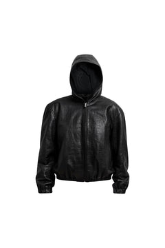 MILA Hooded Jacket in Croc