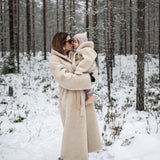 KIDS MAYFAIR Shearling Reversible Wrap Coat