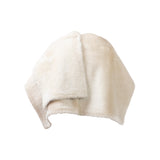 DELILAH Double Faced Leather & Shearling Cape in Espresso Brown