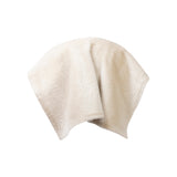 DELILAH Double Faced Leather & Shearling Cape in Espresso Brown