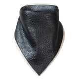 DIAMOND GIRL Leather Bomber in Noir