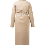 MAYFAIR Shearling Reversible Wrap Coat in Snow Bear