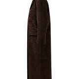 LONDON DUSTER in Chocolate Suede