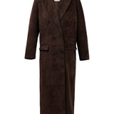 LONDON DUSTER in Chocolate Suede