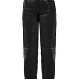 SIMPLY PERFECT Leather Trousers in Noir