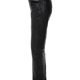 SIMPLY PERFECT Leather Trousers in Noir
