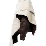 DIAMOND GIRL Leather Bomber in Espresso Brown