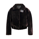MAYFAIR Shearling Reversible Bomber in Brown Bear