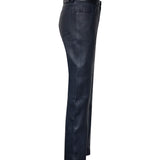 SIMPLY PERFECT Leather Trousers in Navy