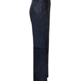 LONDON TROUSERS in Navy Leather