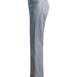 SIMPLY PERFECT Leather Trousers in French Grey