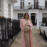 London Duster Coat in Powder Blue