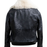 ENGLISH Elegant Bomber With Removable Shearling Collar