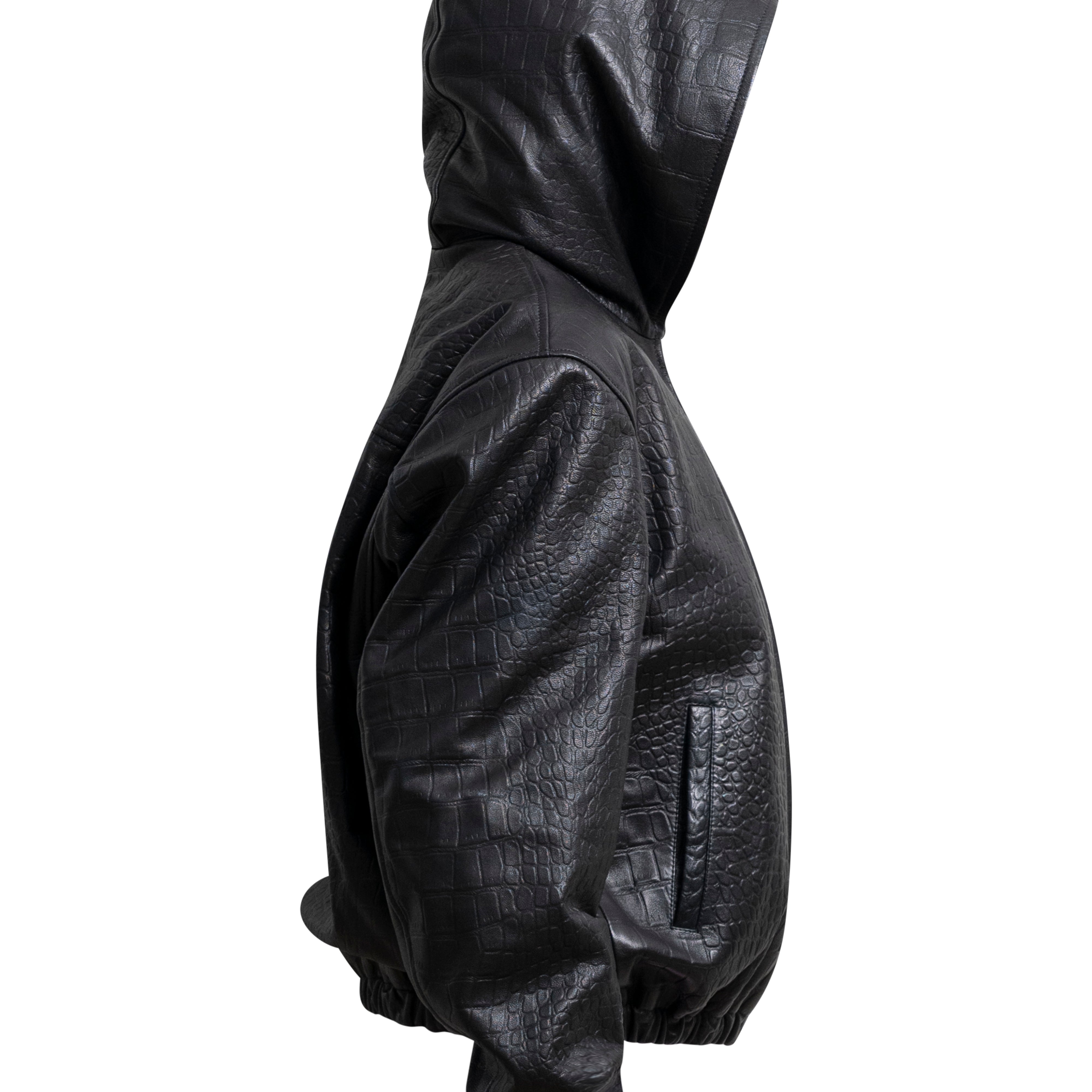 MILA Hooded Jacket in Croc