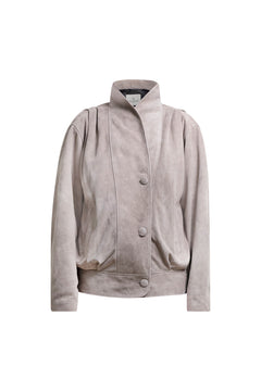 TIMMY Suede Jacket in Taupe