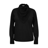 The Auri Sweater with Bandana in Black