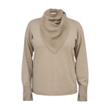 The Auri Sweater with Bandana in Sandy Beige