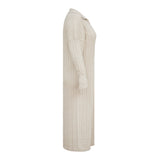 The Kensington Cable Knit Dress in Ecru