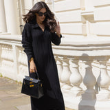 The Kensington Cable Knit Dress in Black