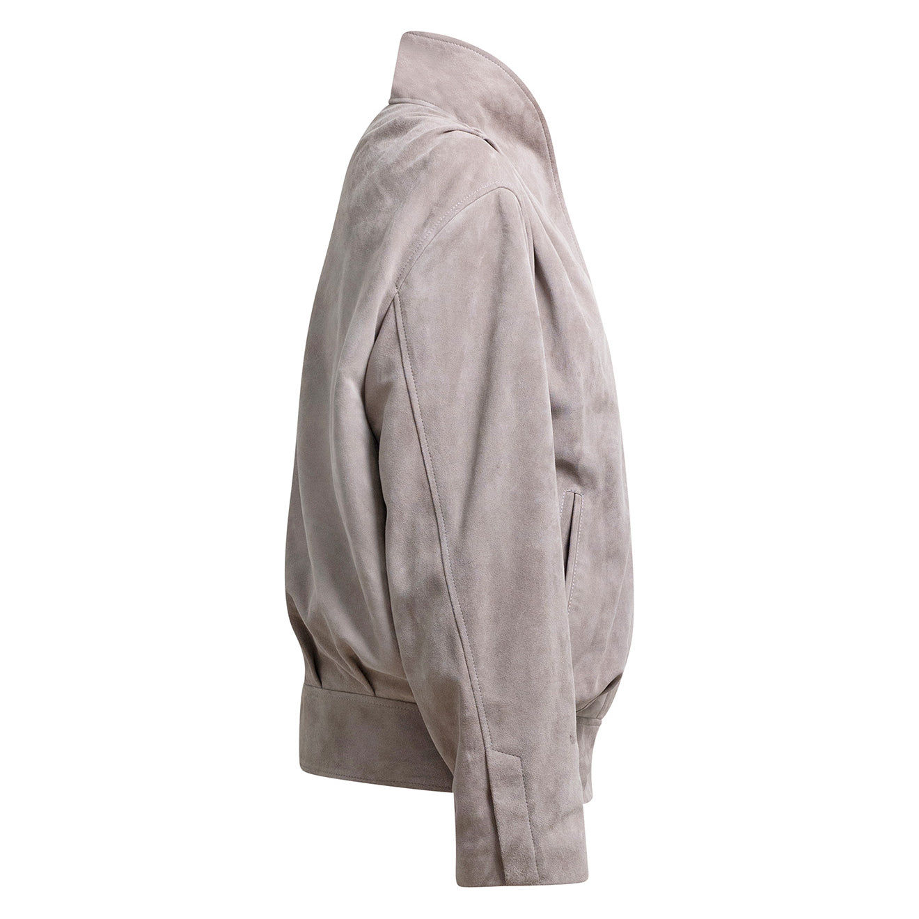 TIMMY Suede Jacket in Taupe