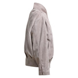 TIMMY Suede Jacket in Taupe