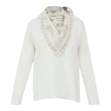 Coco Sweater with Bandana in Milk White